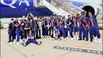 احتفال مهيب في الشانزليزيه بعد فوز باريس بلقب دوري أبطال أوروبا «فيديو»