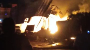 اندلاع حريق ضخم في مصنع سحب الأسلاك بالقناطر الخيرية في القليوبية