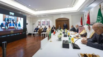 اللجنة الوزارية المعينة من القمة العربية الإسلامية المشتركة تجتمع مع الرئيس الفلسطيني