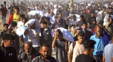 مجزرة ضد الجياع بالقرب من مركز الإغاثة في قطاع غزة