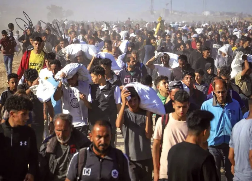 مجزرة ضد الجياع بالقرب من مركز الإغاثة في قطاع غزة