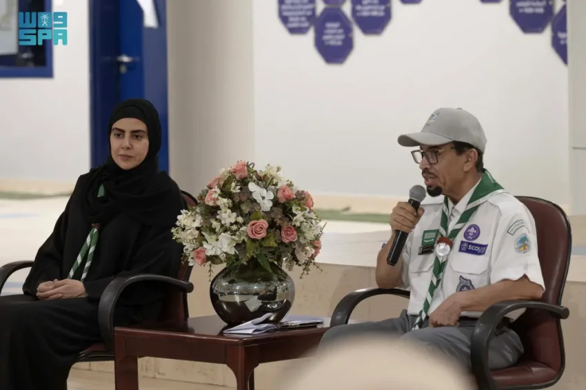 في إطار أهداف الرؤية.. فتيات الكشافة يعزّزن دورهن في خدمة الحجاج. في إطار أهداف الرؤية.. فتيات الكشافة يعزّزن دورهن في خدمة الحجاج.