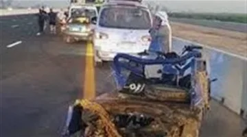 وفاة وإصابة 3 شباب في حادث تصادم بين سيارة ودراجة نارية بقنا