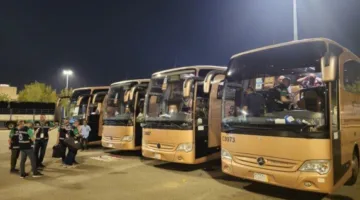 التضامن: استلام 283 حافلة متوافقة مع المواصفات الفنية استعداداً لنقل الحجاج إلى عرفات