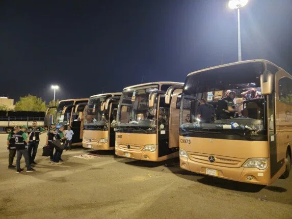 التضامن: استلام 283 حافلة متوافقة مع المواصفات الفنية استعداداً لنقل الحجاج إلى عرفات التضامن: استلام 283 حافلة متوافقة مع المواصفات الفنية استعداداً لنقل الحجاج إلى عرفات