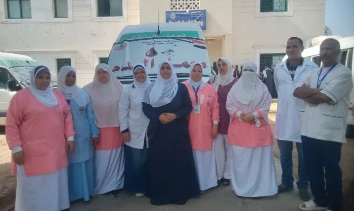 فحص 1145 حالة ضمن قافلة طبية مجانية في بني سويف فحص 1145 حالة ضمن قافلة طبية مجانية في بني سويف
