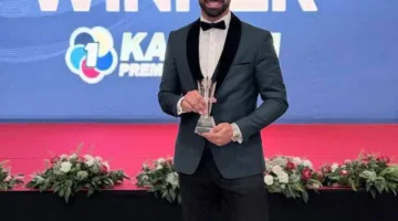 مقاتل كاراتيه الزهور طه طارق يحصل على جائزة الجراند وينر من الاتحاد الدولي