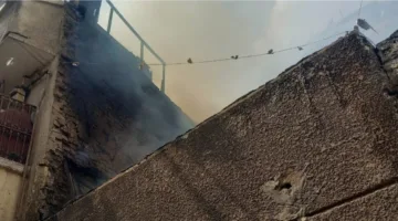 إصابة شخصين جراء انهيار جزئي لمبنى أثناء عمليات إطفاء حريق في شبرا مصر