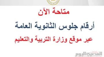 رابط استعلام أرقام جلوس الثانوية العامة 2025.. تعليم المنيا تكشف عن خطوات و الجداول