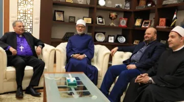 مفتي الجمهورية يلتقي برئيس الطائفة الإنجيلية لتهنئته بعيد الأضحى المبارك