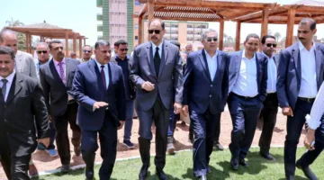 محافظ سوهاج يزور المدرسة المصرية اليابانية ويفتتح حديقة الزهور في جهينة