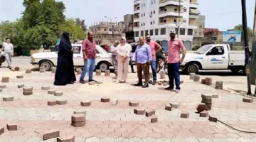 محافظ الدقهلية يراقب مشاريع رصف الشوارع وتركيب البلاط الإنترلوك في منطقة الجمالية