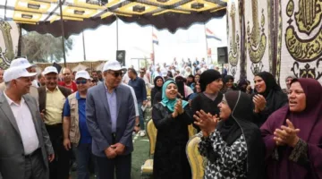 محافظ المنيا يزور المدرسة الزراعية في قرية منشأة المغالقة