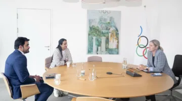 رئيس اللجنة الأولمبية القطرية يلتقي بالرئيسة الجديدة للجنة الأولمبية الدولية