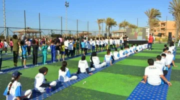 نائب محافظ بورسعيد يحضر فعالية اليوم العالمي لليوجا في المدينة الشبابية