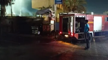 إخماد حريق في بنخل قرب مخزن للمشروبات الغازية في قليوب دون تسجيل إصابات بشرية.