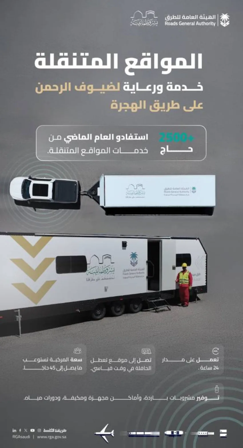 مواقع بديلة لاستقبال الحجاج خلال توقف الحافلات