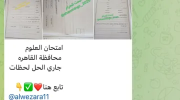 شاومينج يوزع كتاب اختبار علوم الإعدادية في القاهرة بعد دقائق من توزيعه في اللجان