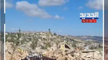 تشييع جثمان في عيتا الشعب وسط الخراب الكبير (شاهد الفيديو)