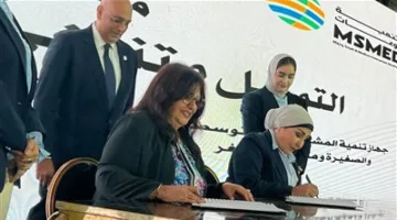 توقيع اتفاقية شراكة بين جمعية سيدات أعمال المستقبل وهيئة تنمية المشروعات الصغيرة لتمويل الجمعية بمبلغ 30 مليون جنيه… صور