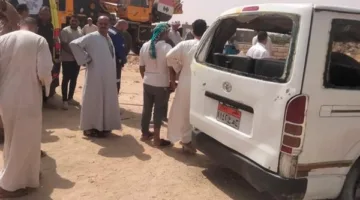 انزلاق سيارة إلى مياه البحر اليوسفي في المنيا
