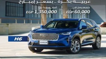 مصرف أبوظبي الإسلامي يقدم تخفيضًا بقيمة 60 ألف جنيه على تمويل سيارات Haval H6