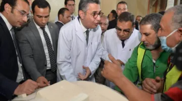 وزير التموين ومحافظ الدقهلية يزوران صومعة القمح في سندوب
