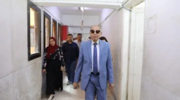 محافظ المنيا يراقب تقدم العمل في الإدارات والأقسام بمديرية الصحة
