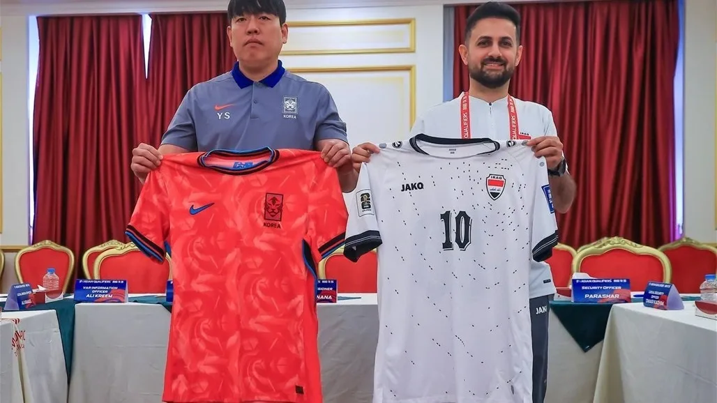 المنتخب العراقي يرتدي الزي الأبيض لملاقاة كوريا الجنوبية غداً (فيديو) المنتخب العراقي يرتدي الزي الأبيض لملاقاة كوريا الجنوبية غداً (فيديو)