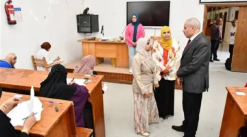 تنظيم لجان الامتحانات في كلية التمريض بجامعة قناة السويس