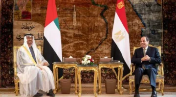 السيسي في أبوظبي في إطار “زيارة صداقة”.. رئيسا مصر والإمارات يشددان على ضرورة وقف إطلاق النار فوراً في غزة ويطالبان بتسهيل دخول المساعدات الإنسانية إلى المنطقة.