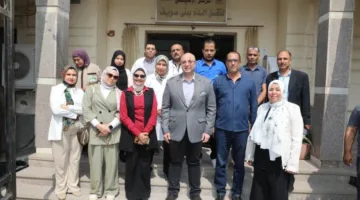 محافظ بني سويف يزور المركز الإقليمي لنقل الدم لمتابعة سير العمل.