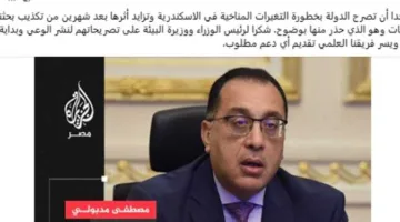 عصام حجي يثني على تصريحات الحكومة ويعرض دعمه لحماية الإسكندرية.