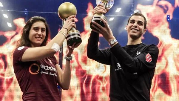 علي فرج ونور الشربيني يتوجان بلقب الأفضل في الاسكواش لشهر مايو 2025 علي فرج ونور الشربيني يتوجان بلقب الأفضل في الاسكواش لشهر مايو 2025