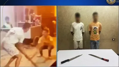 الداخلية توضح تفاصيل فيديو يظهر شخصين يرقصان بأسلحة بيضاء في الشرقية الداخلية توضح تفاصيل فيديو يظهر شخصين يرقصان بأسلحة بيضاء في الشرقية