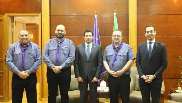 وزير الشباب يبارك لديفيد بيرج تعيينه أمينًا عامًا للمنظمة الكشفية العالمية وزير الشباب يبارك لديفيد بيرج تعيينه أمينًا عامًا للمنظمة الكشفية العالمية