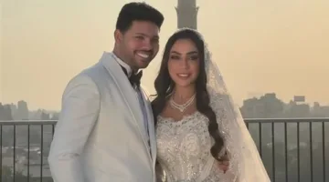 أول لقطات من زفاف محمد شاهين والمنتجة رشا الظنحاني