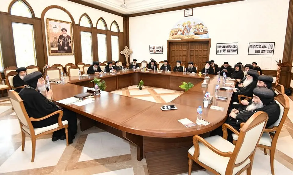 اجتماع اللجنة الدائمة للمجمع المقدس مع مشاركة البابا تواضروس اجتماع اللجنة الدائمة للمجمع المقدس مع مشاركة البابا تواضروس