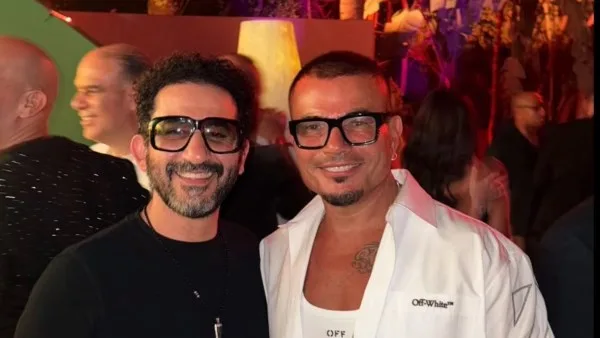 أحمد حلمي يشارك صورة مع عمرو دياب ويعبر: تكلفة الصداقة. أحمد حلمي يشارك صورة مع عمرو دياب ويعبر: تكلفة الصداقة.