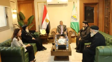 محافظ الجيزة يرحب بوفود الكنائس في المحافظة للتهنئة بعيد الأضحى المبارك