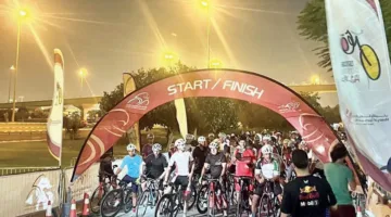 الرياضة للجميع تطلق سباق الدراجات على المضمار الأولمبي