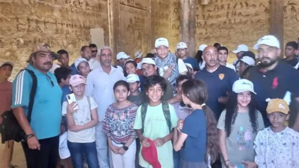 المنيا تستضيف وفد “Kids Camp” في جولة سياحية للأماكن الأثرية لتعزيز الانتماء الوطني المنيا تستضيف وفد “Kids Camp” في جولة سياحية للأماكن الأثرية لتعزيز الانتماء الوطني