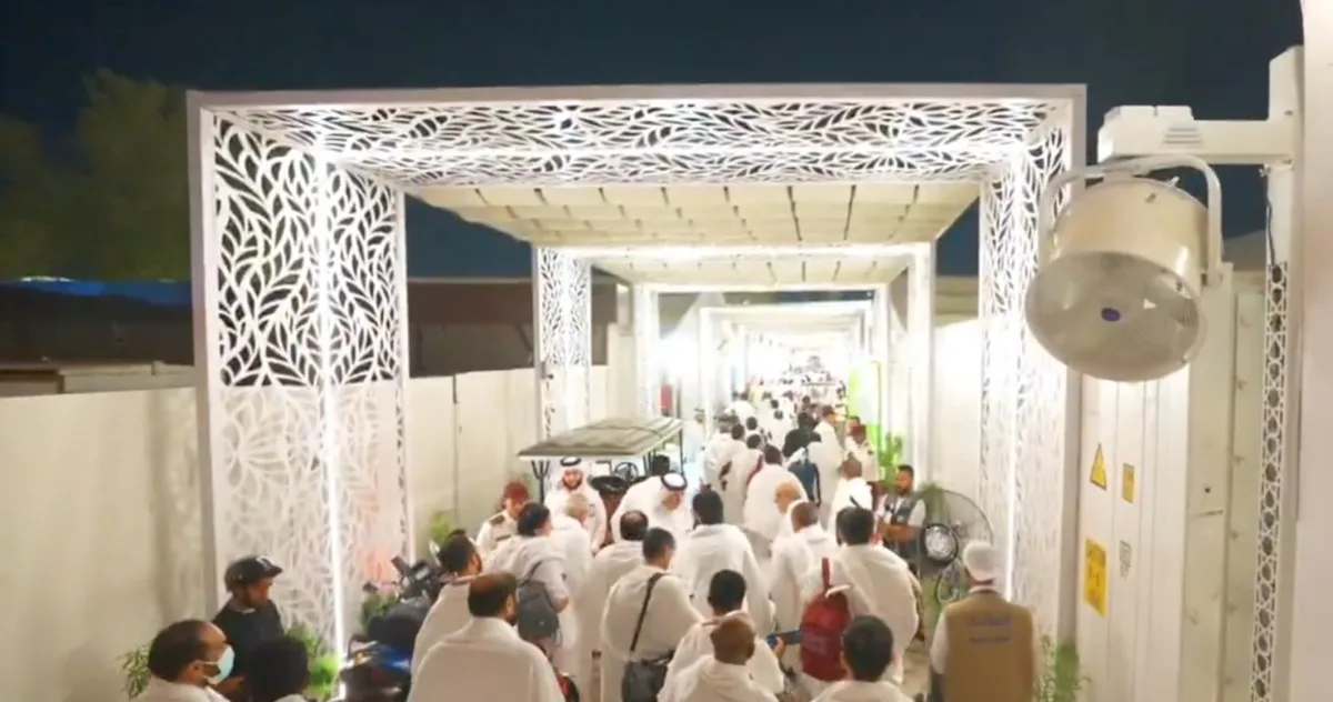 بالفيديو | لحظات وصول حجاج قطر إلى مشعر عرفة بكل سهولة وأمان