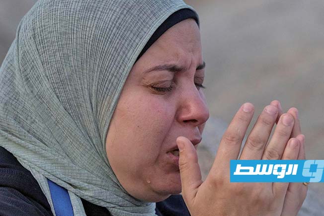 حاجة تبكي على مشعر عرفات. 5 يونيو 2025. (واس)
