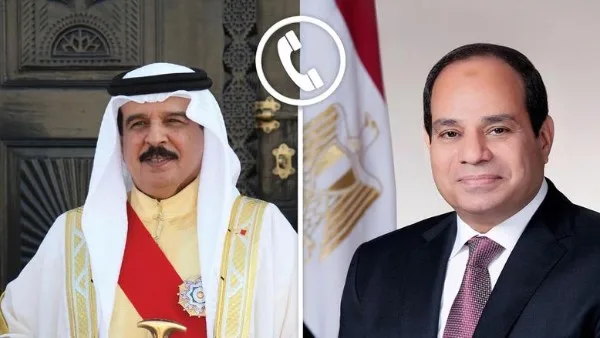 الرئيس السيسي يتلقي مكالمة هاتفية من ملك البحرين لتهنئته بعيد الأضحى