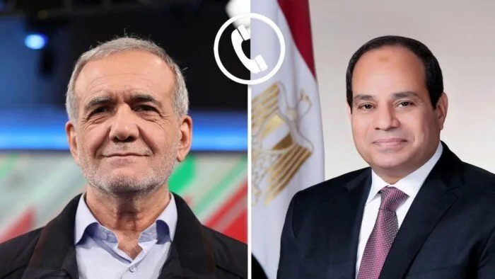 الرئيس السيسي ونظيره الإيراني يتبادلان التهاني بمناسبة عيد الأضحى المبارك. الرئيس السيسي ونظيره الإيراني يتبادلان التهاني بمناسبة عيد الأضحى المبارك.