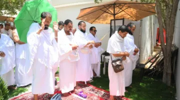 استعدادًا للانتقال من عرفات.. حجاج الجمعيات الأهلية يستعدون للتوجه إلى مزدلفة عند غروب الشمس