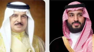 ولي العهد يتلقى تهاني عيد الأضحى من ملك البحرين عبر الهاتف