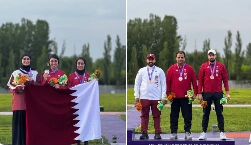 قطر تحقق ثلاث ميداليات ملونة في بطولة كأس آسيا للرماية في الصين قطر تحقق ثلاث ميداليات ملونة في بطولة كأس آسيا للرماية في الصين