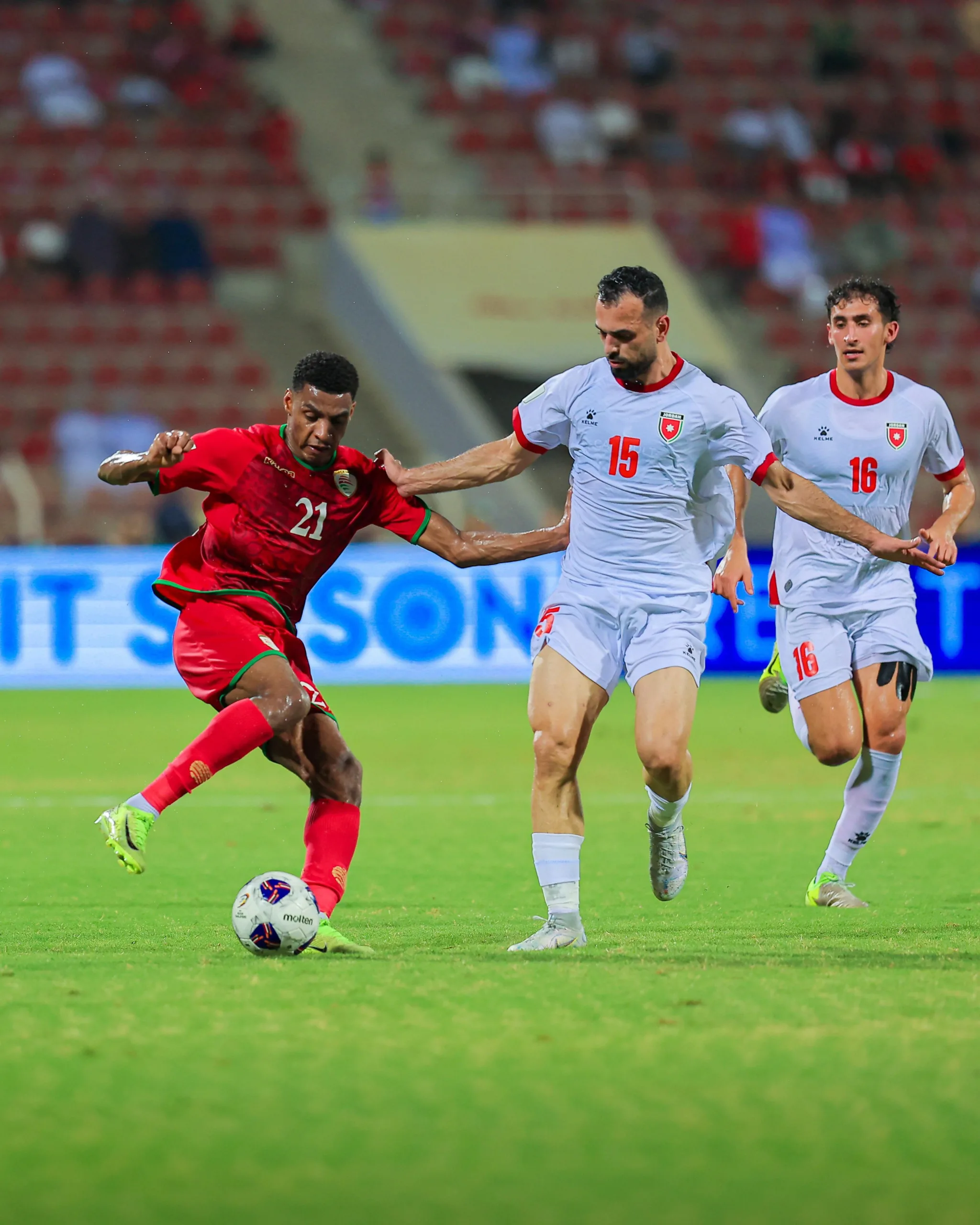 منتخبنا الوطني يتعرض للهزيمة أمام الأردن بثلاثة أهداف دون مقابل في تصفيات كأس العالم منتخبنا الوطني يتعرض للهزيمة أمام الأردن بثلاثة أهداف دون مقابل في تصفيات كأس العالم